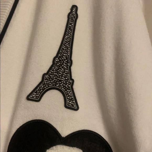 Karl Lagerfeld Ivory Cardigan with Ebony Accents(in spare room) - Picture 2 of 11